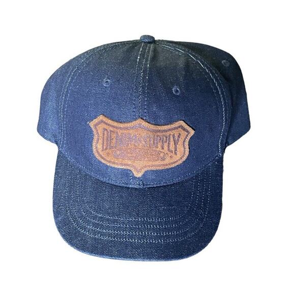 Ralph Lauren Denim & Supply Co. Strapback Hat Cap Navy Blue Adjustable Men MINT